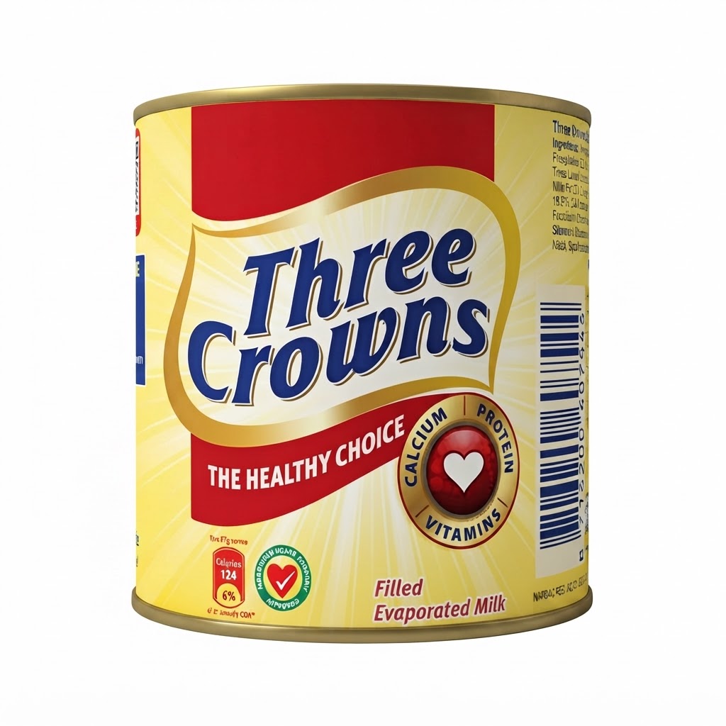 THREE CROWNS EVAPORATED MILK 150G - Thumbnail 2