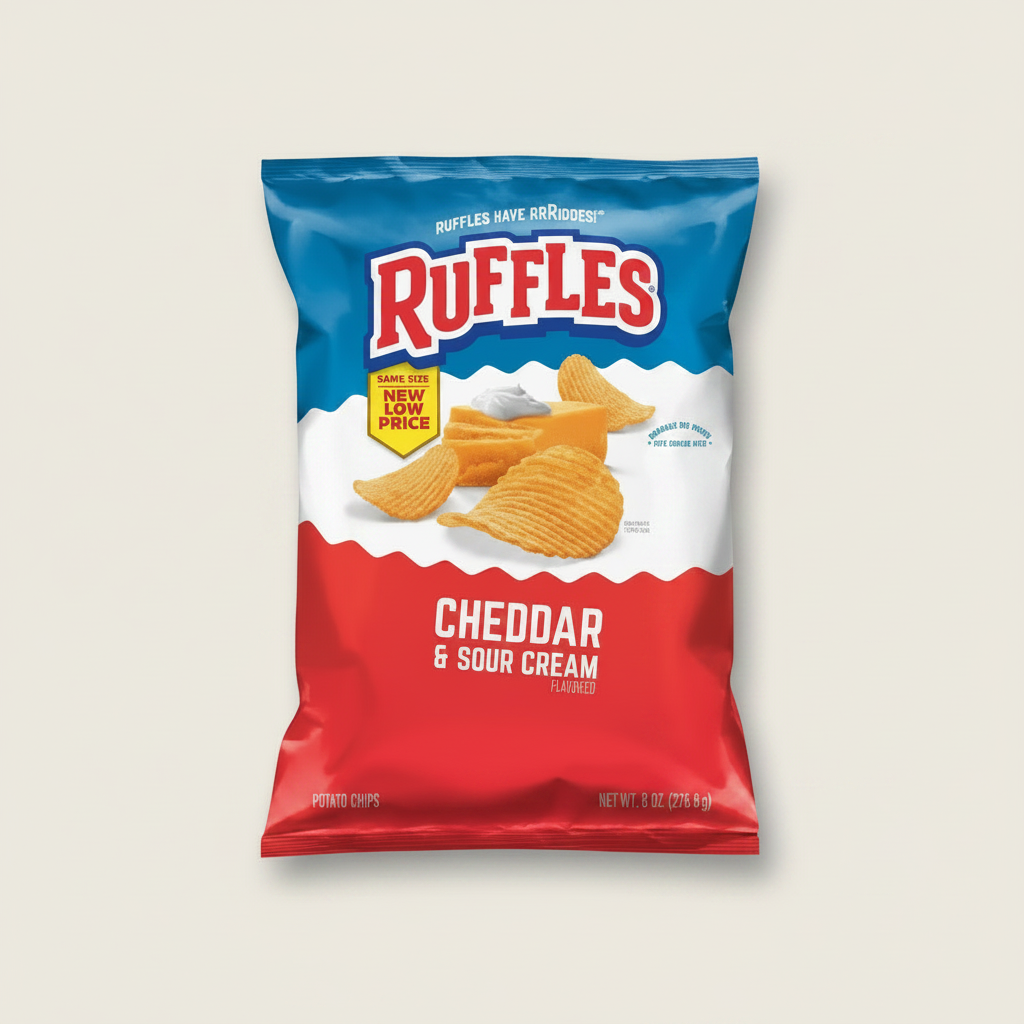 RUFFLES CHEDER & SOUR CREAM 8.5OZ - Thumbnail 2
