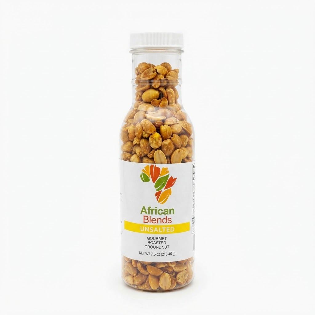 AFRICAN BLENDS UNSALTED PEANUTS 7.6oz