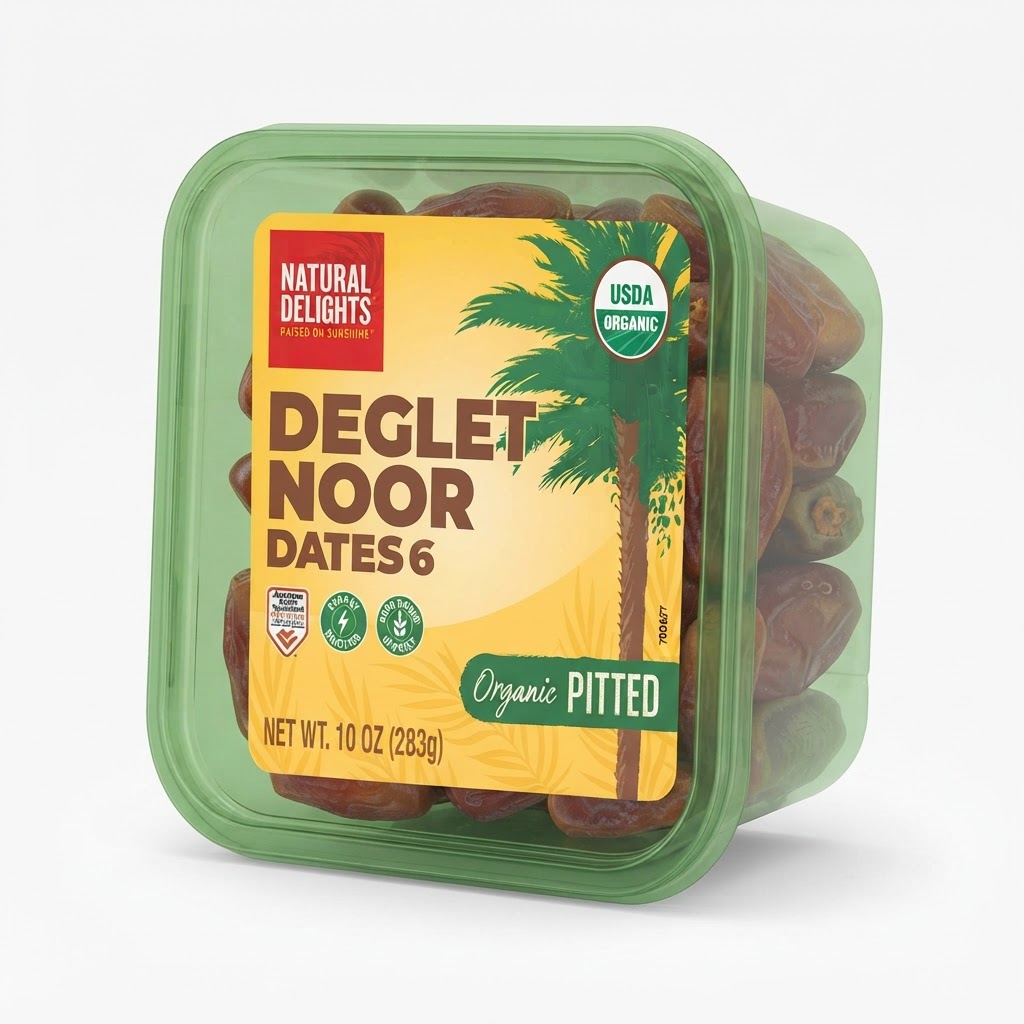 DEGLET NOOR DATES 10OZ - Thumbnail 4