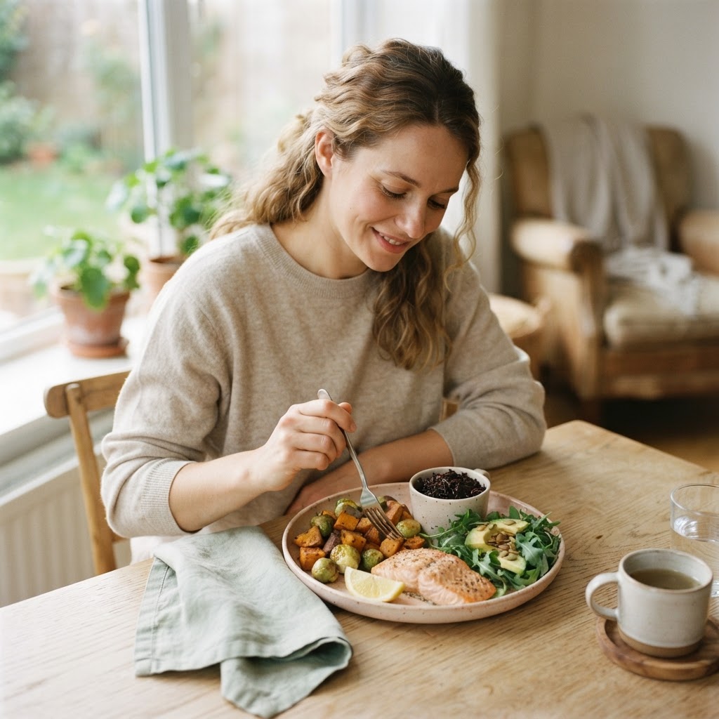Postpartum Nutrition for Energy: The Exact Daily Plate That Rebuilds Reserves