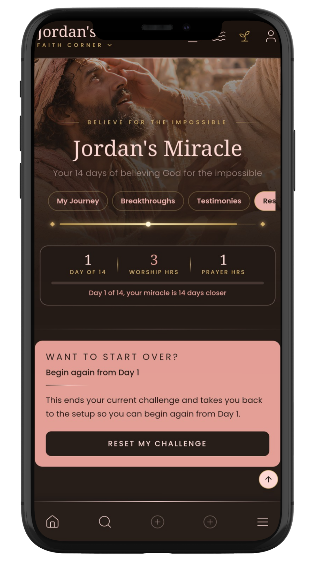 Start Over Anytime