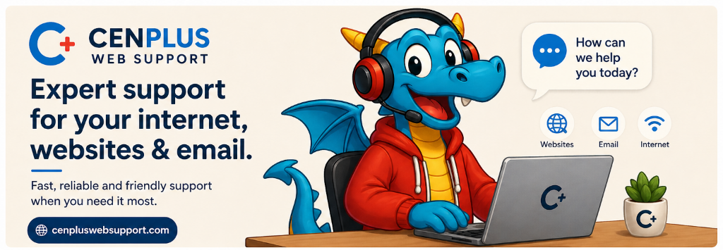 Cenplus Web Support - Expert support for your internet, websites & email