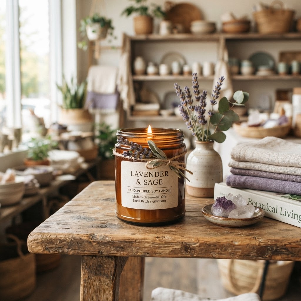 Lavender & Sage Soy Candle