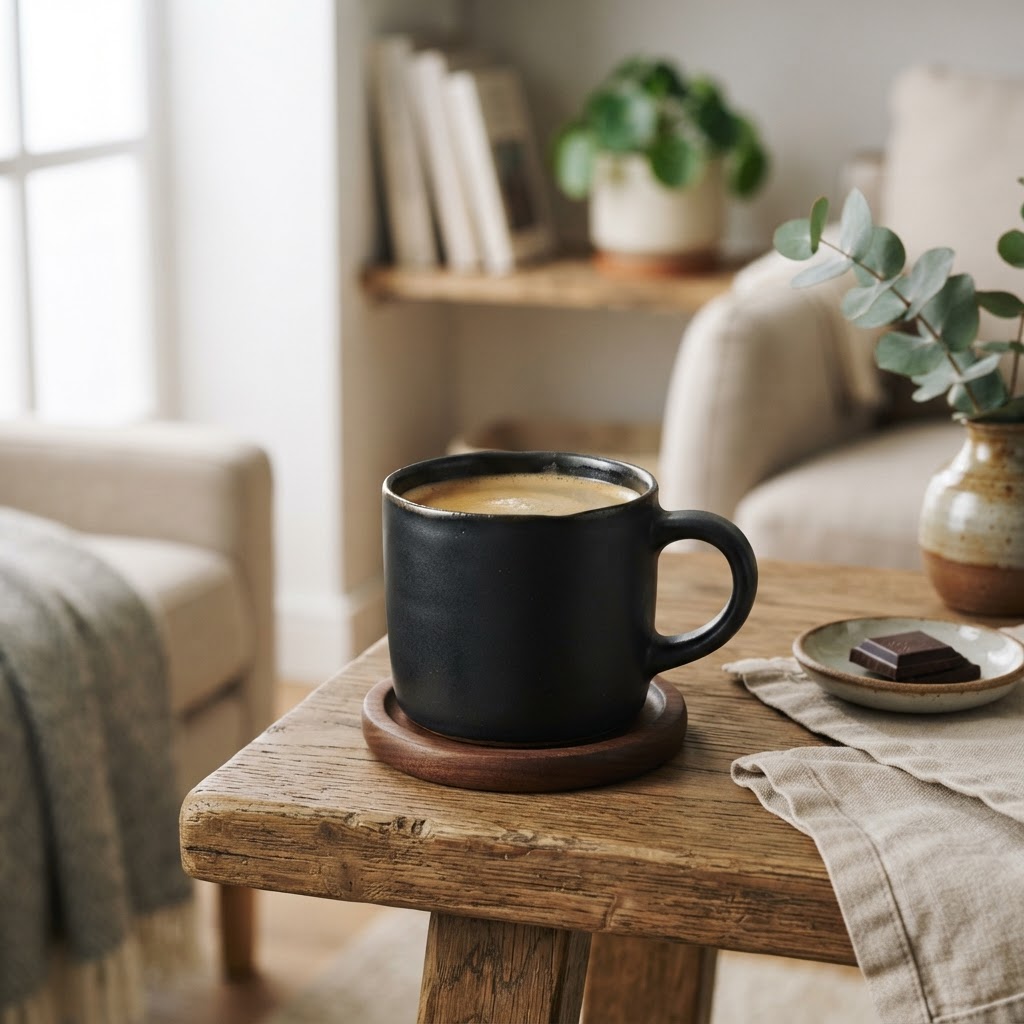 Minimalist Matte Black Mug