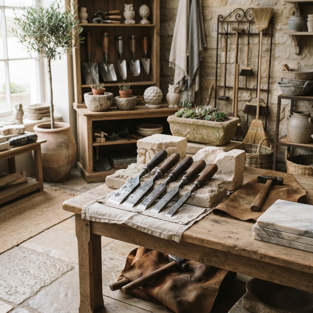 Hand-Forged Steel Masonry Chisel Set