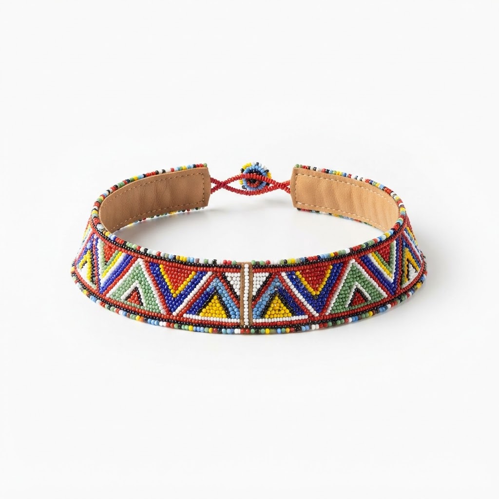 Royal Maasai Beaded Choker