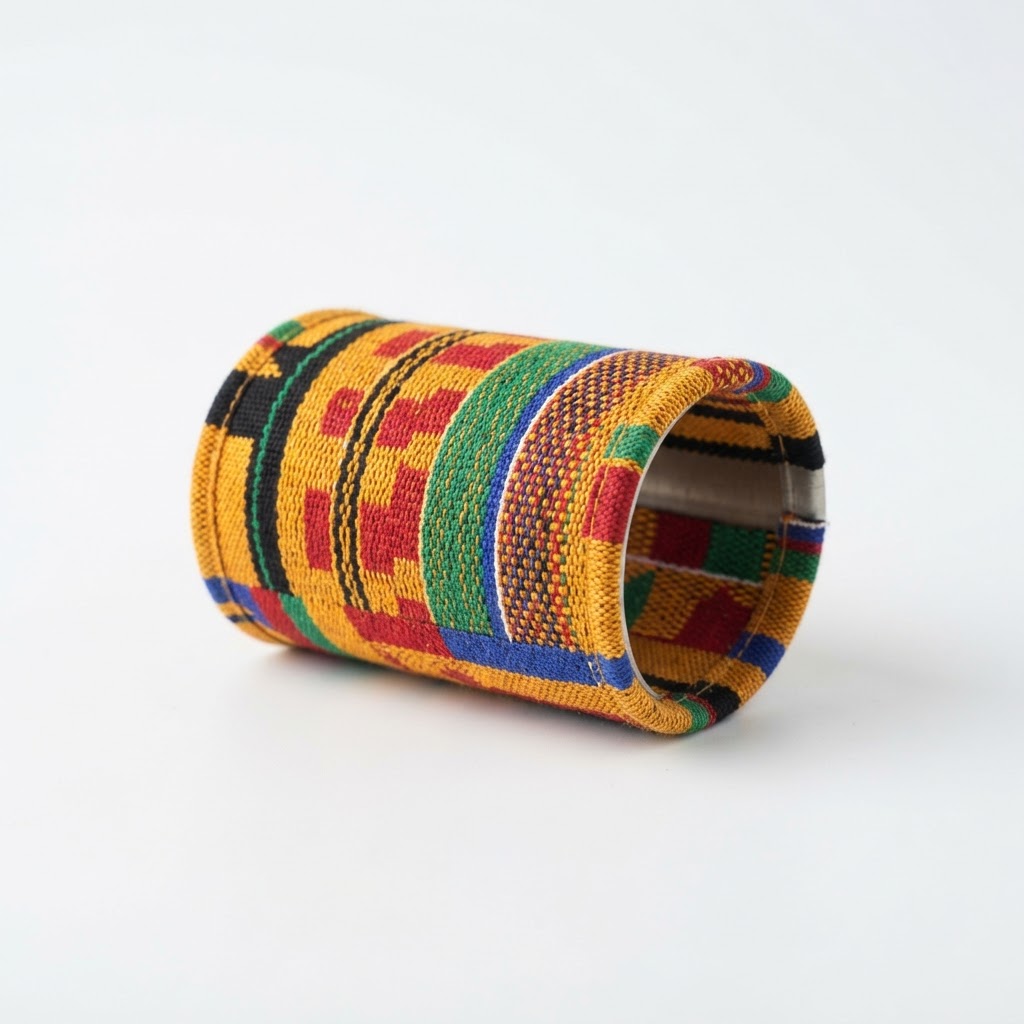 Kente Fabric Wrapped Cuff