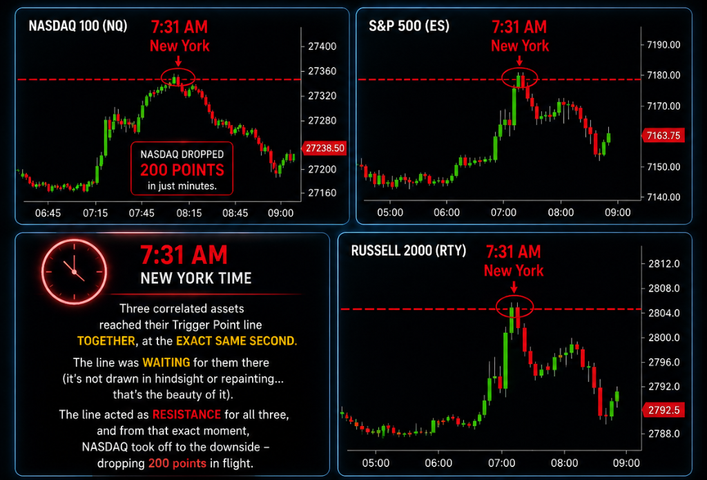Example 2 - Three correlated markets reaching their Trigger Points together