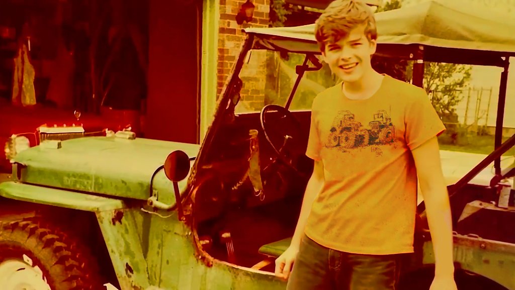 1977 Young Mitch Carley with CJ-2A 'Flatty'