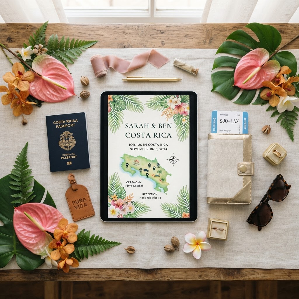 Invitații Digitale Destination Wedding: Ghid Complet