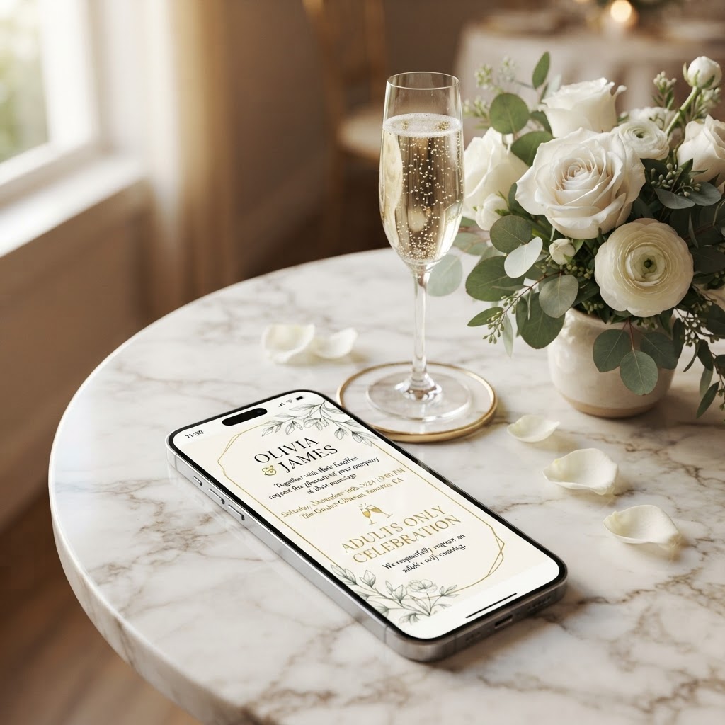 Invitații Digitale Nuntă Fără Copii: Texte și Etichetă
