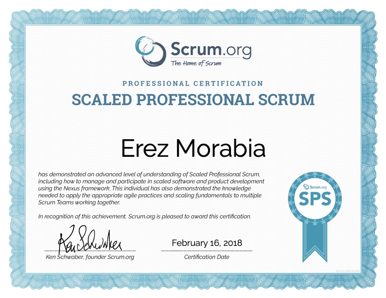 Scaled Professional Scrum (SPS)