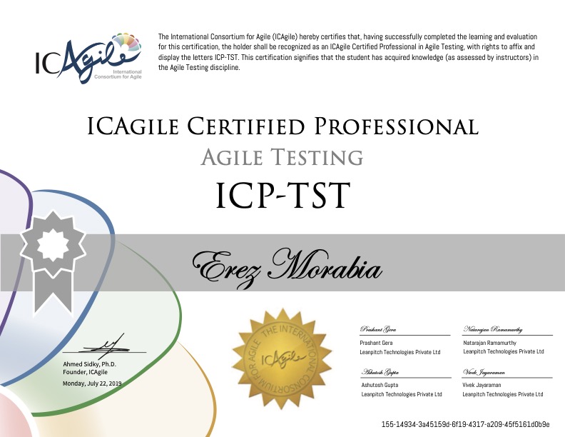 ICP-TST – Agile Testing
