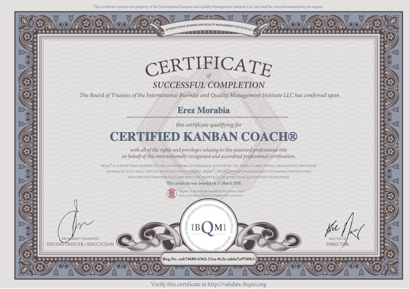 IBQMI Certified Kanban Coach