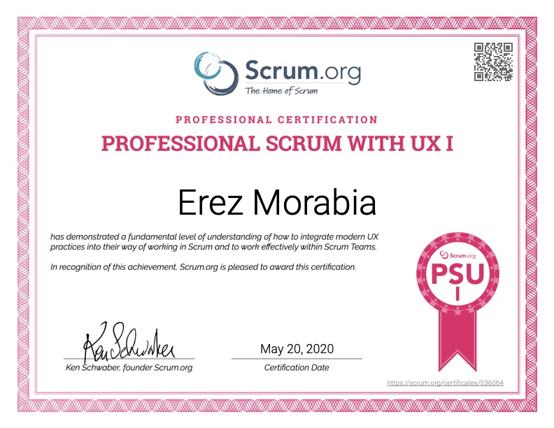 Professional Scrum with UX I (PSU I)