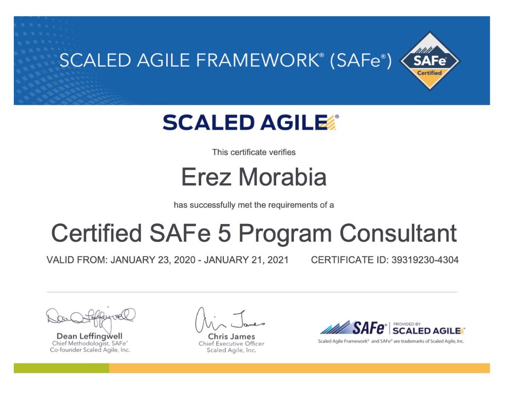 SAFe 5 Program Consultant (SPC5)