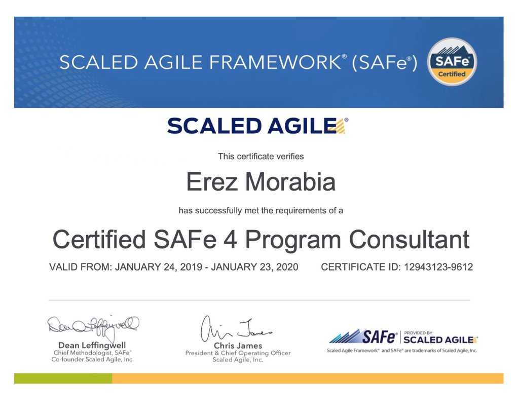 SAFe 4 Program Consultant (SPC4)