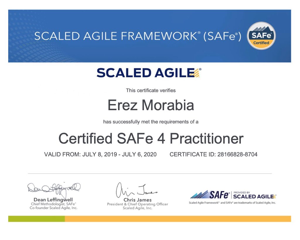 SAFe 4 Practitioner (SP)