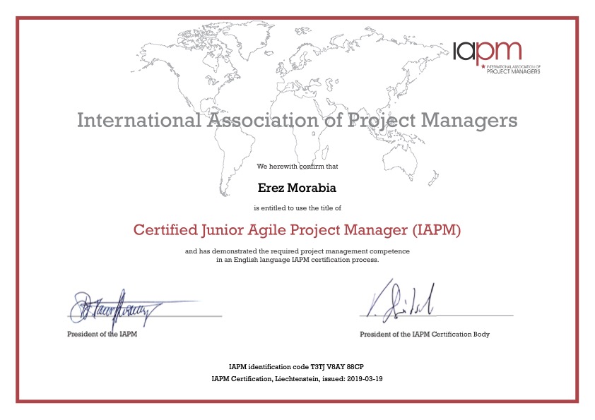 IAPM Junior Agile Project Manager