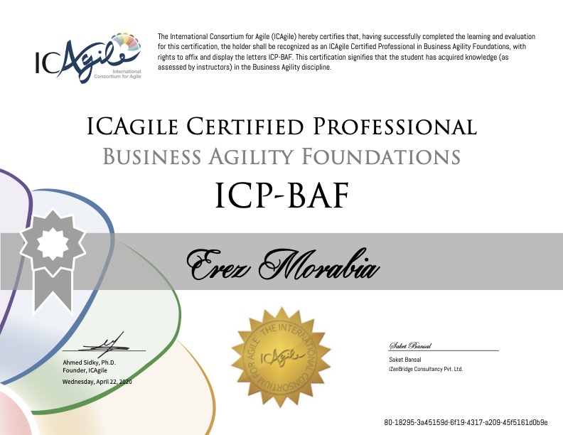 ICP-BAF – Business Agility Foundations