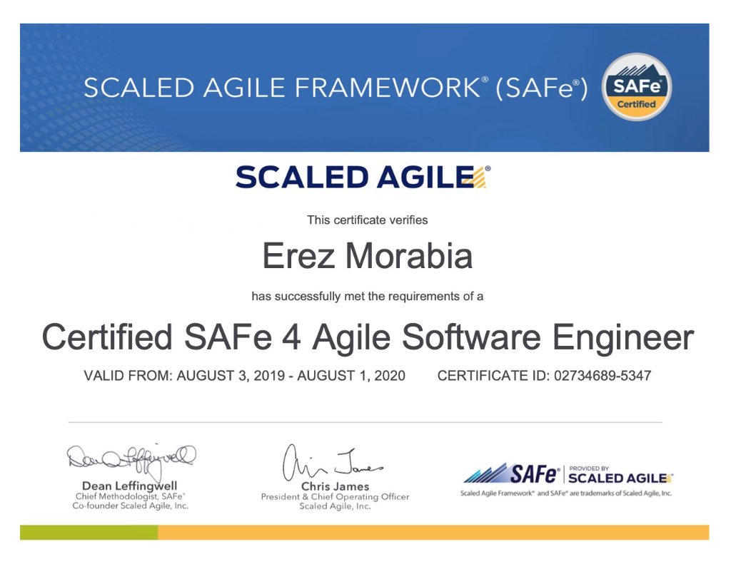 SAFe 4 Agile Software Engineer (ASE)