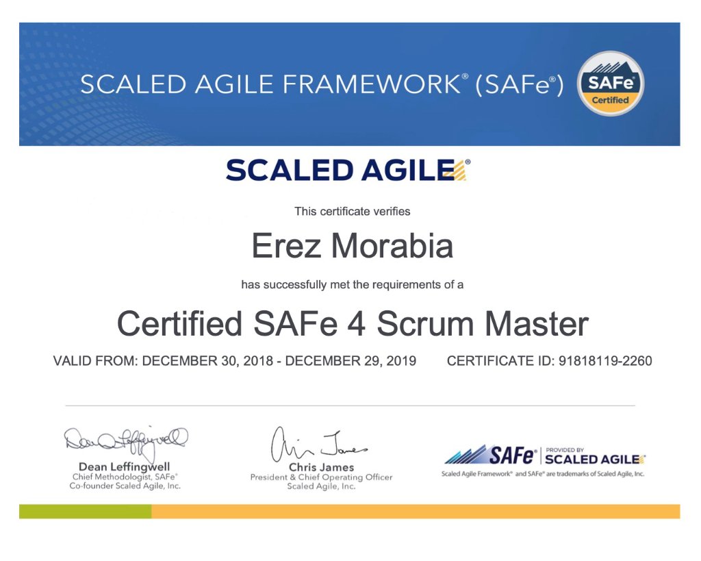 SAFe 4 Scrum Master (SSM)