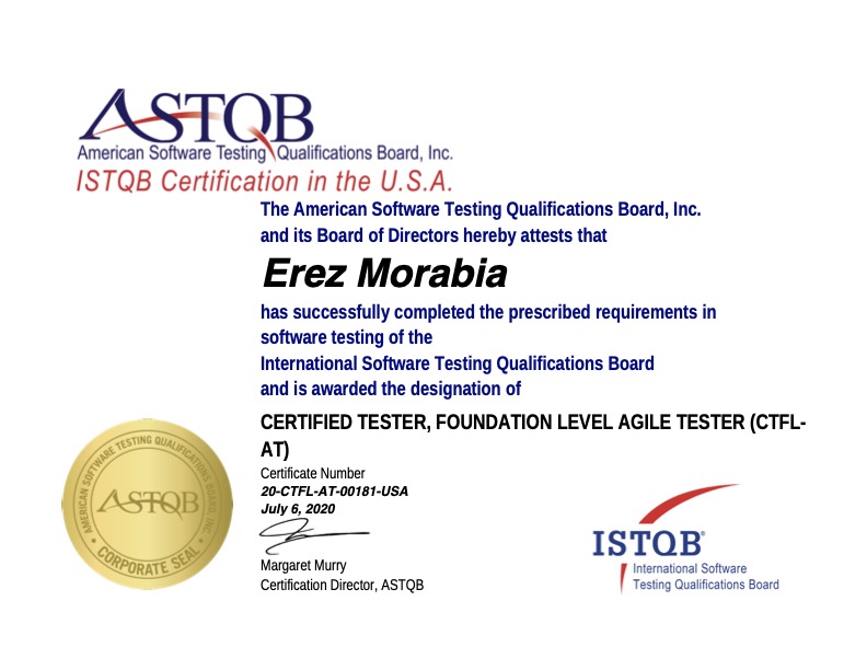 ISTQB Agile Tester (CTFL-AT)