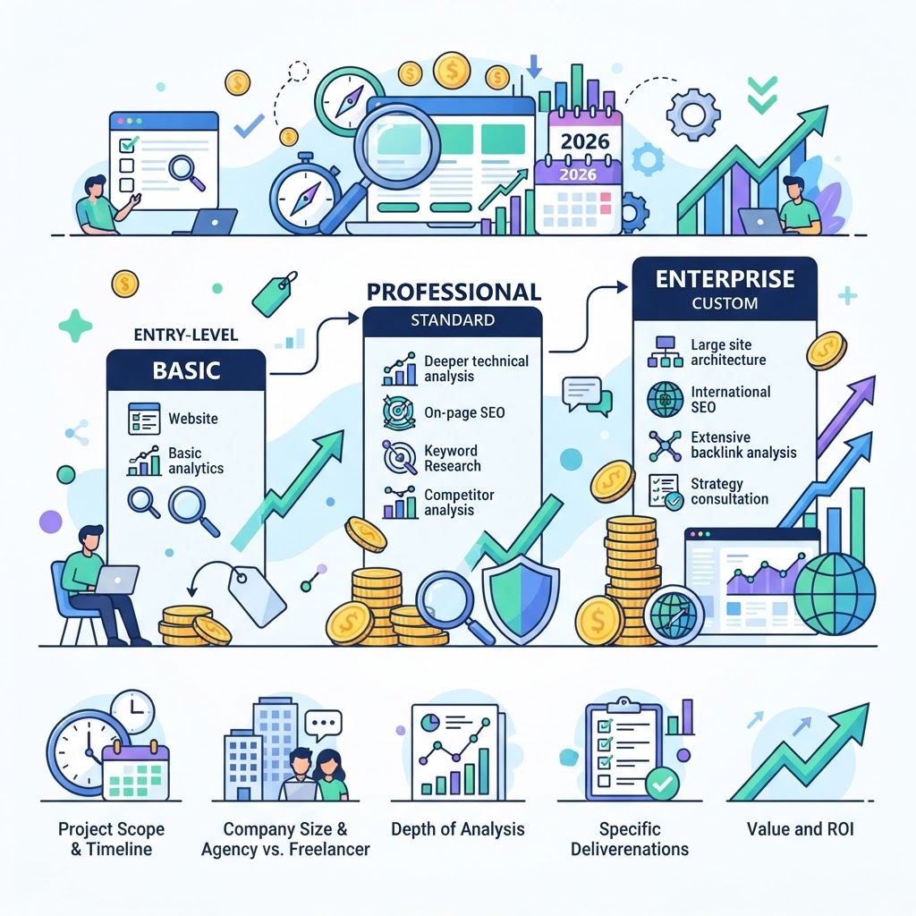 How Much Does SEO Auditing Cost - Pricing Guide 2026 - detailed illustration