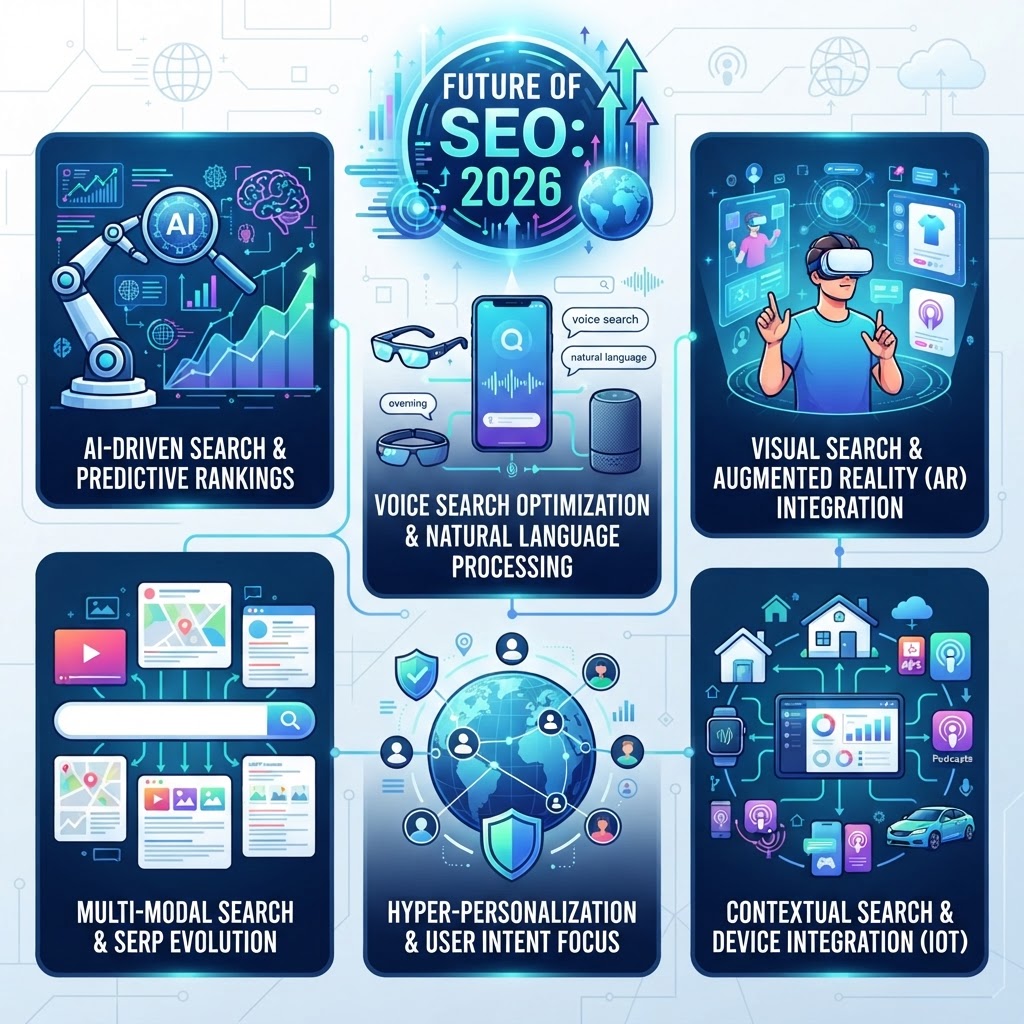 Future of SEO - Trends and Predictions for 2026 - detailed illustration