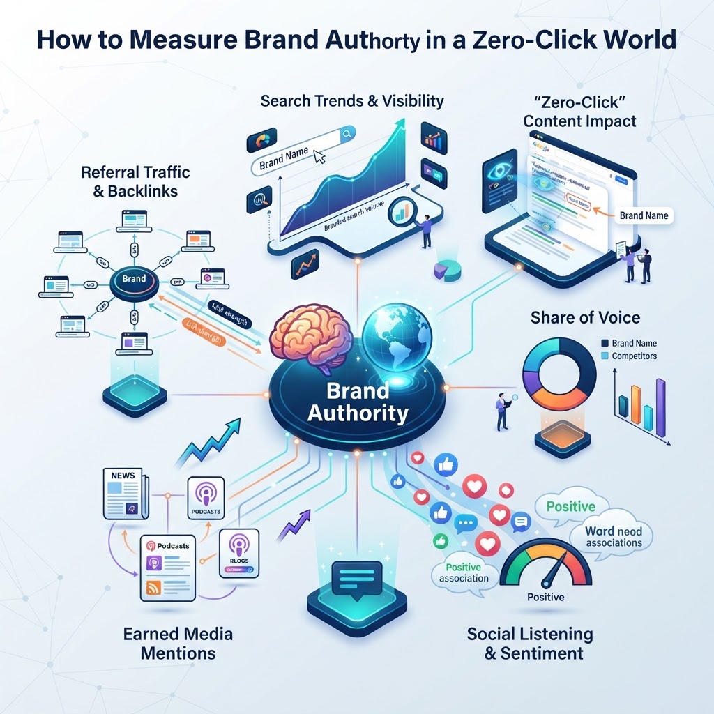 How to Measure Brand Authority in a Zero-Click World - detailed illustration
