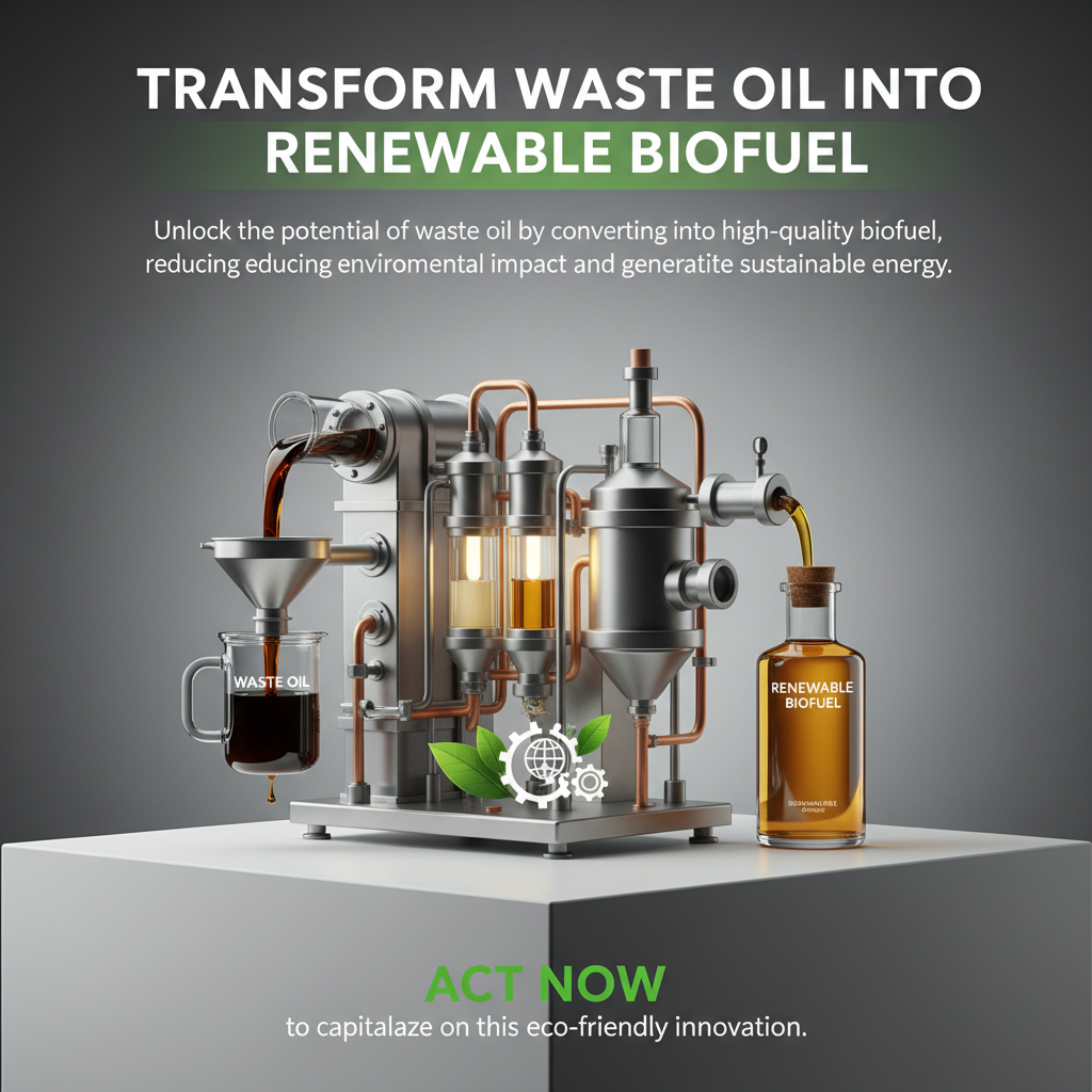 Transform Waste Oil into Renewable Biofuel - image 1