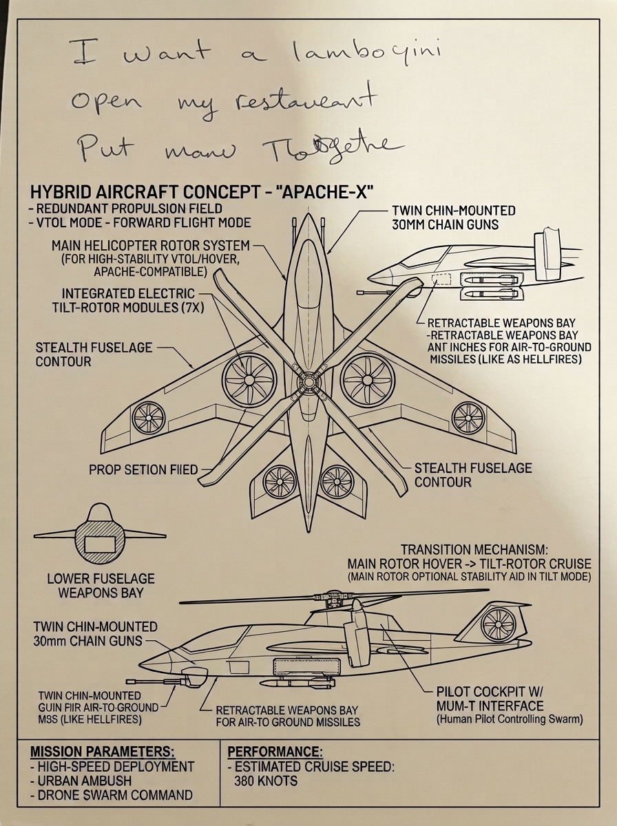 Apache-X Hybrid Aircraft