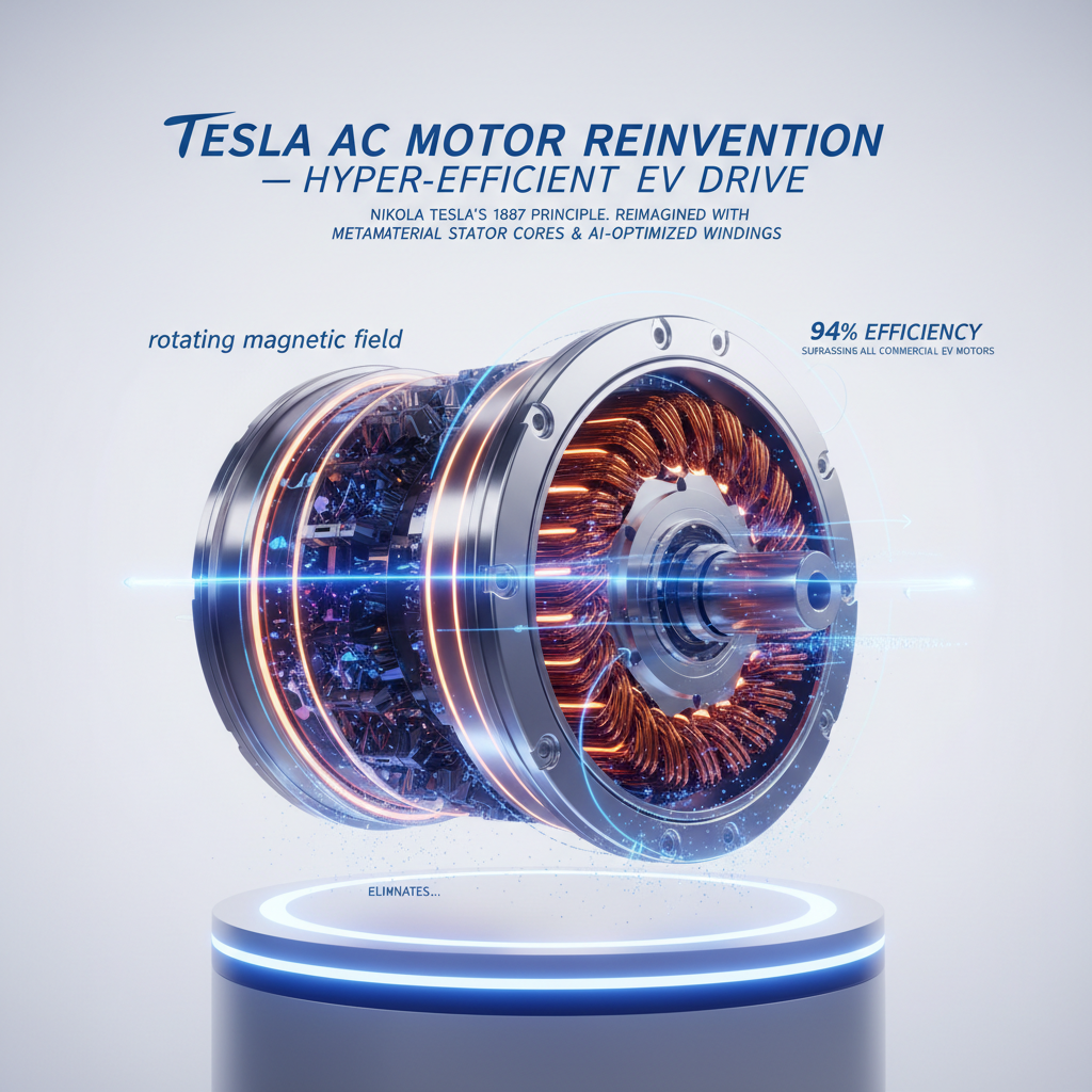 Tesla AC Motor Reinvention — Hyper-Efficient EV Drive