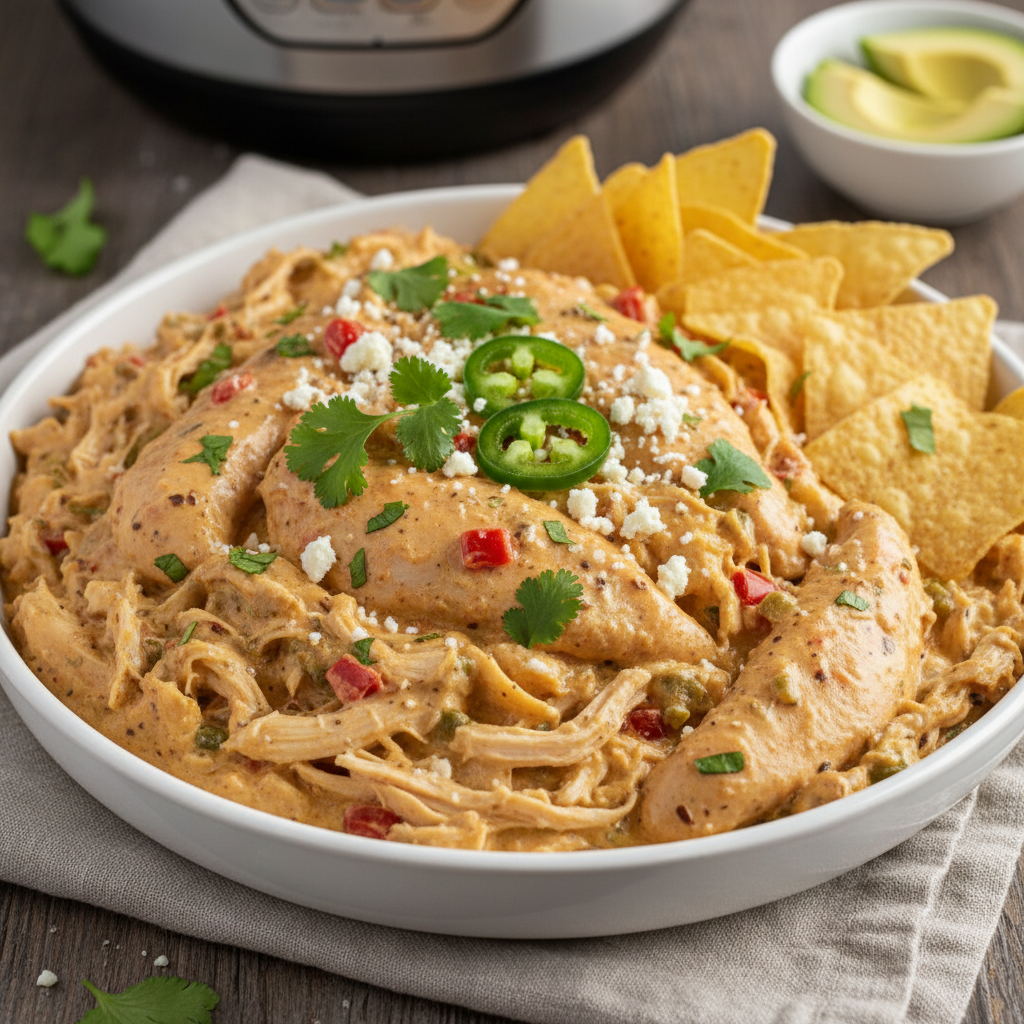 Instant Pot Queso Chicken
