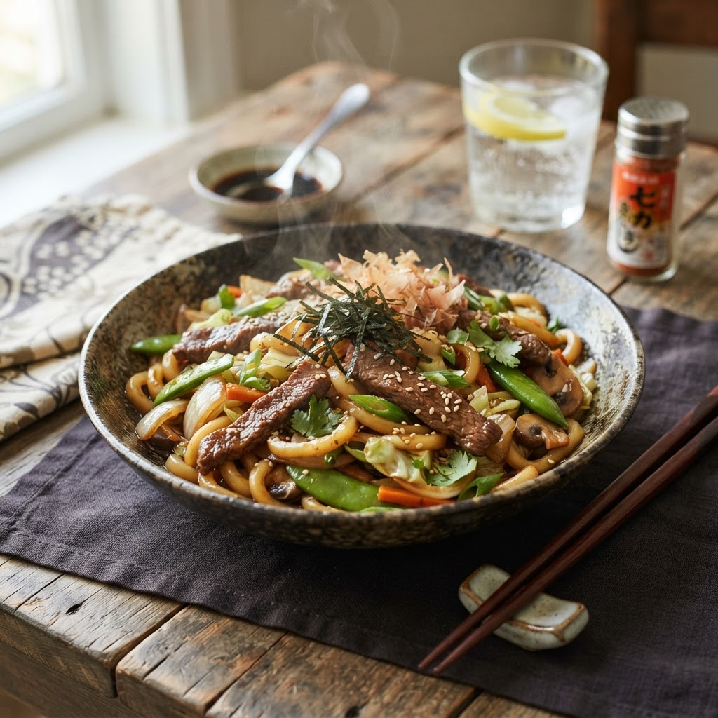 Beef Yaki Udon