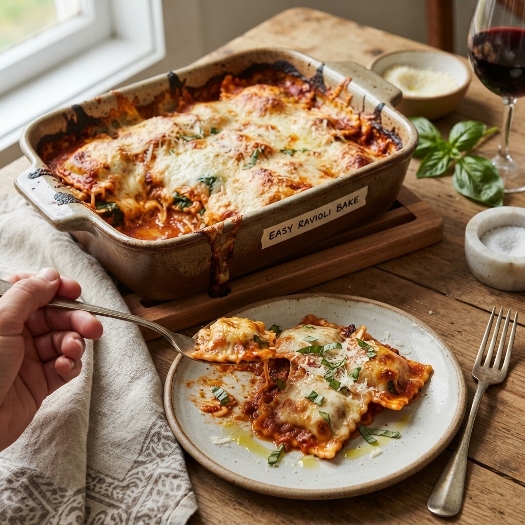 Easy Ravioli Bake