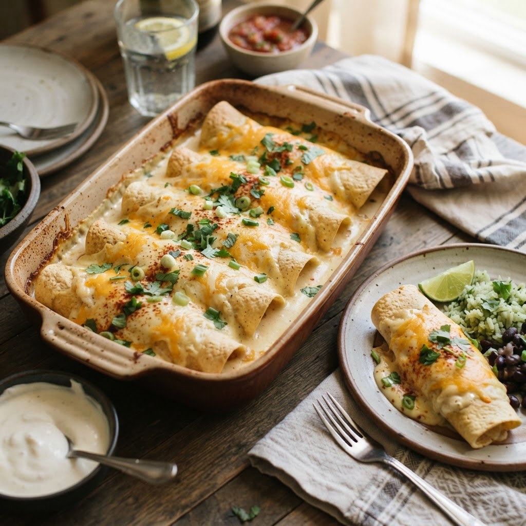 30 Minute Easy Cheese Enchiladas