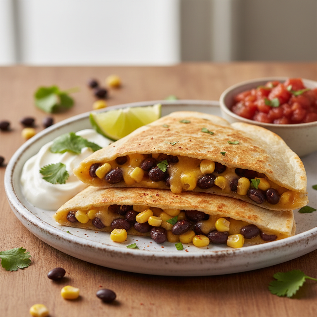 Hearty Black Bean Quesadillas