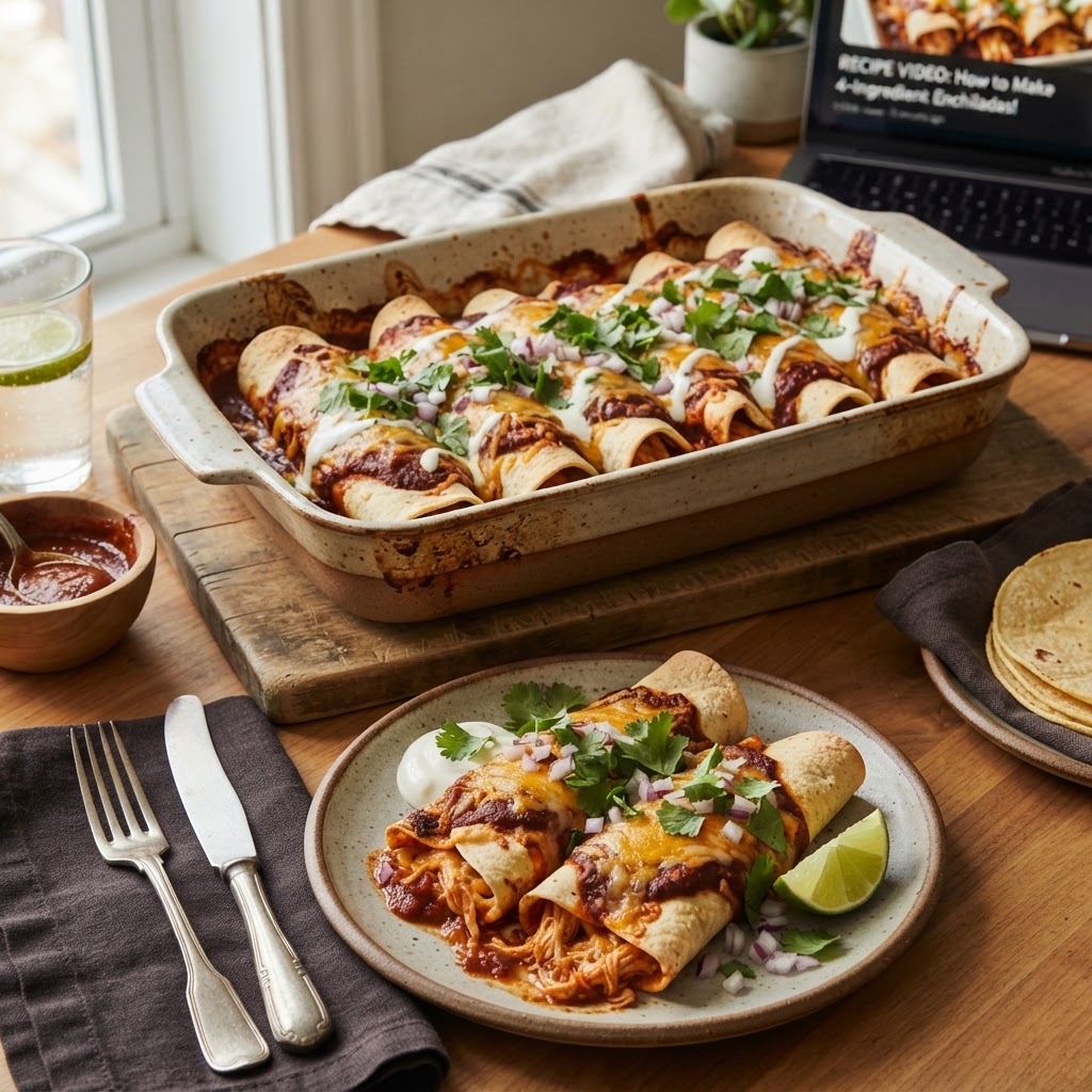 Easy Chicken Enchiladas