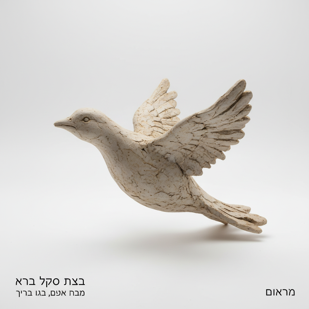 פסל ציפור קרמי