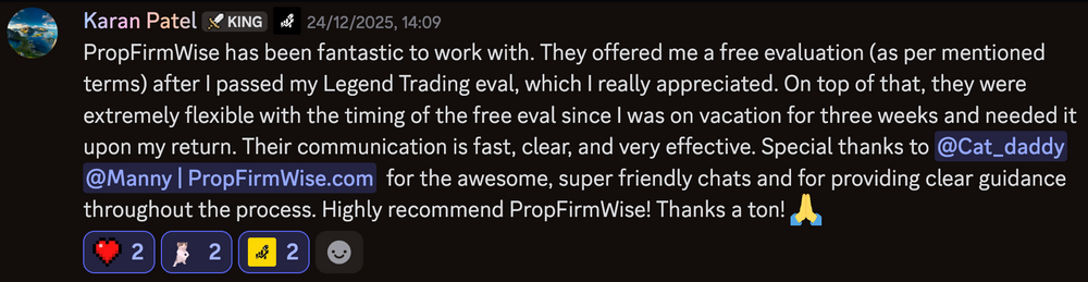 Prop Firm Wise community member review 6