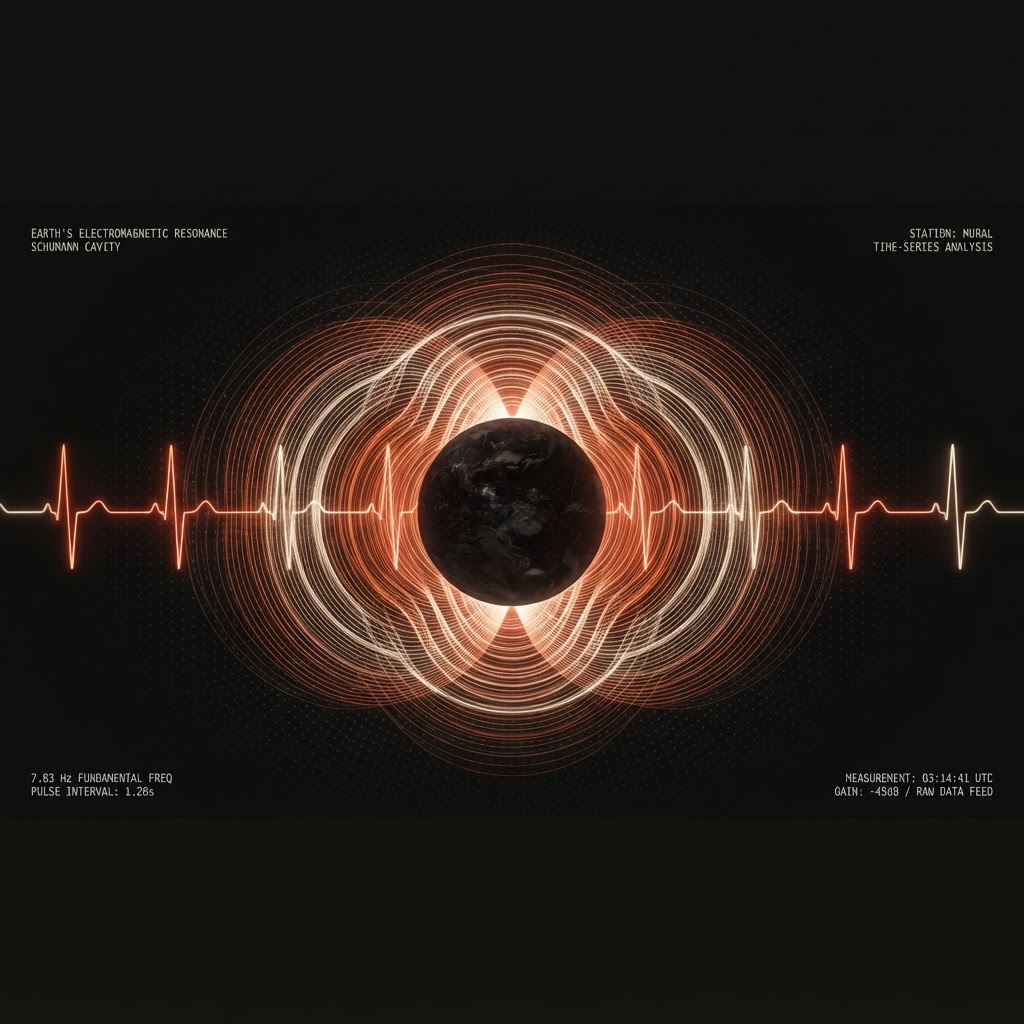 Earth's electromagnetic resonance — the Schumann cavity visualised