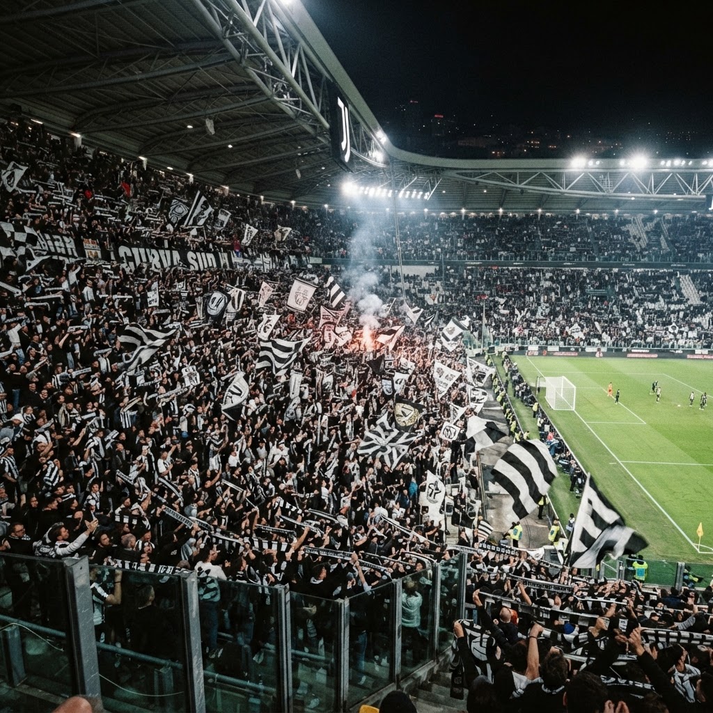 ה־Curva Sud: תופים, דגלים ושלטי ענק