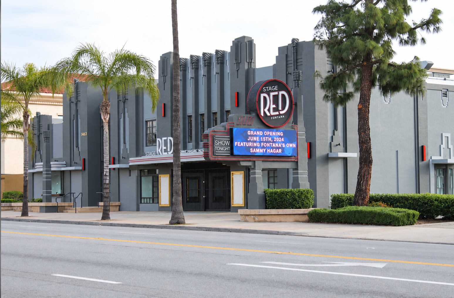 Stage Red in Downtown Fontana