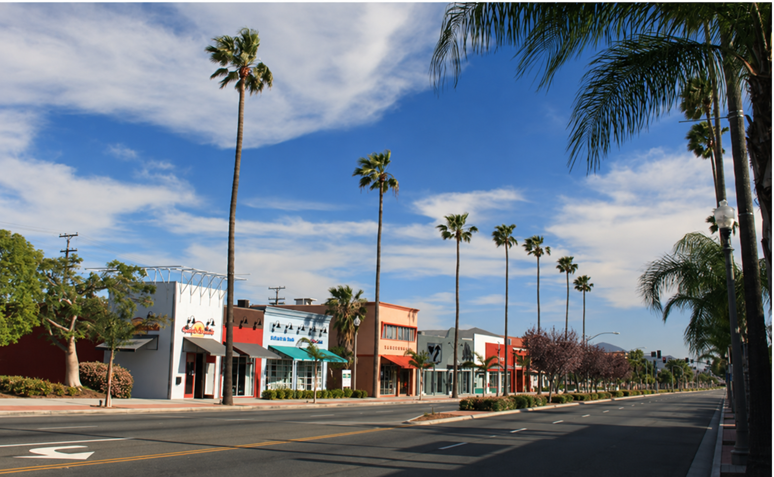 Arrow Boulevard and Sierra Avenue in Downtown Fontana