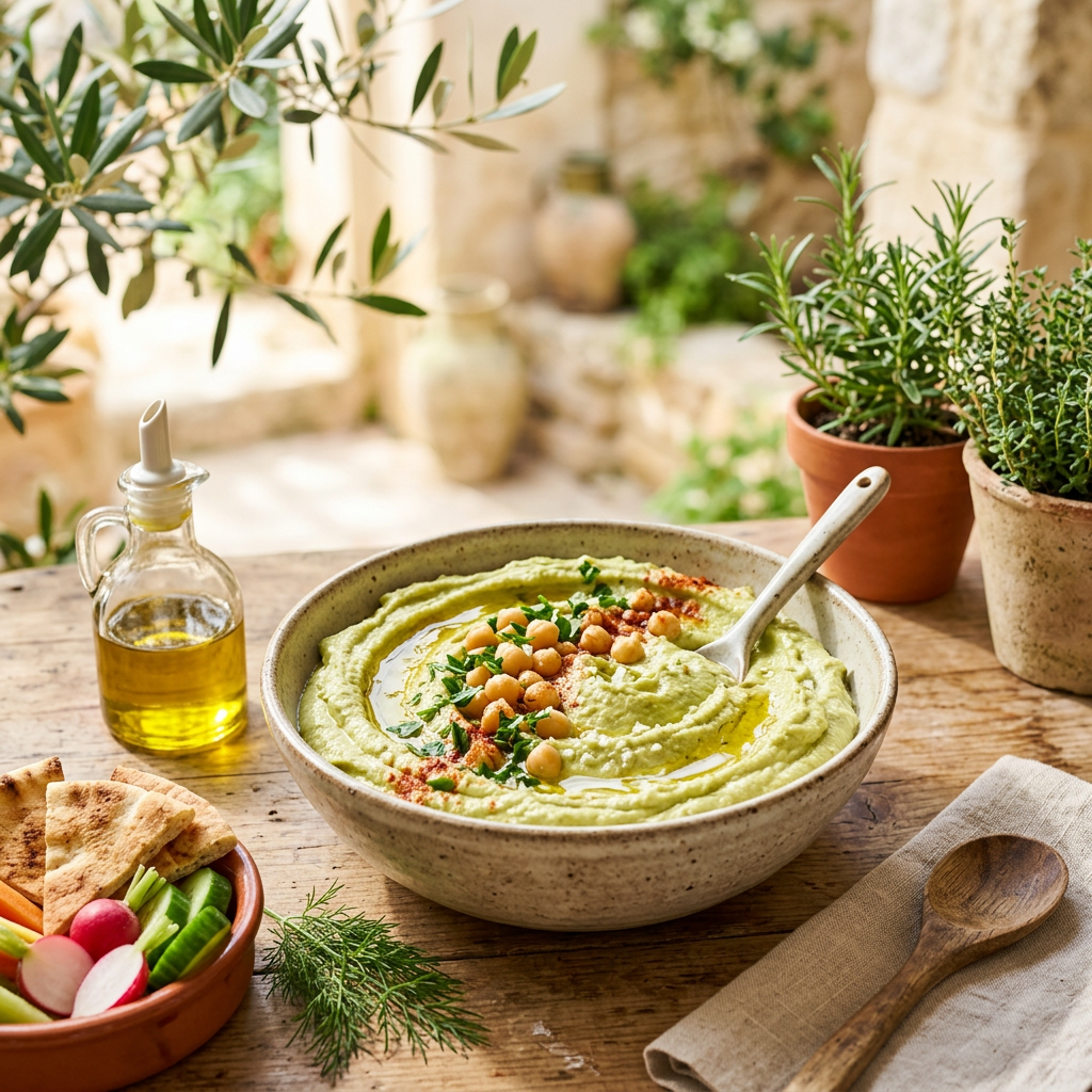 Creamy Avocado Hummus