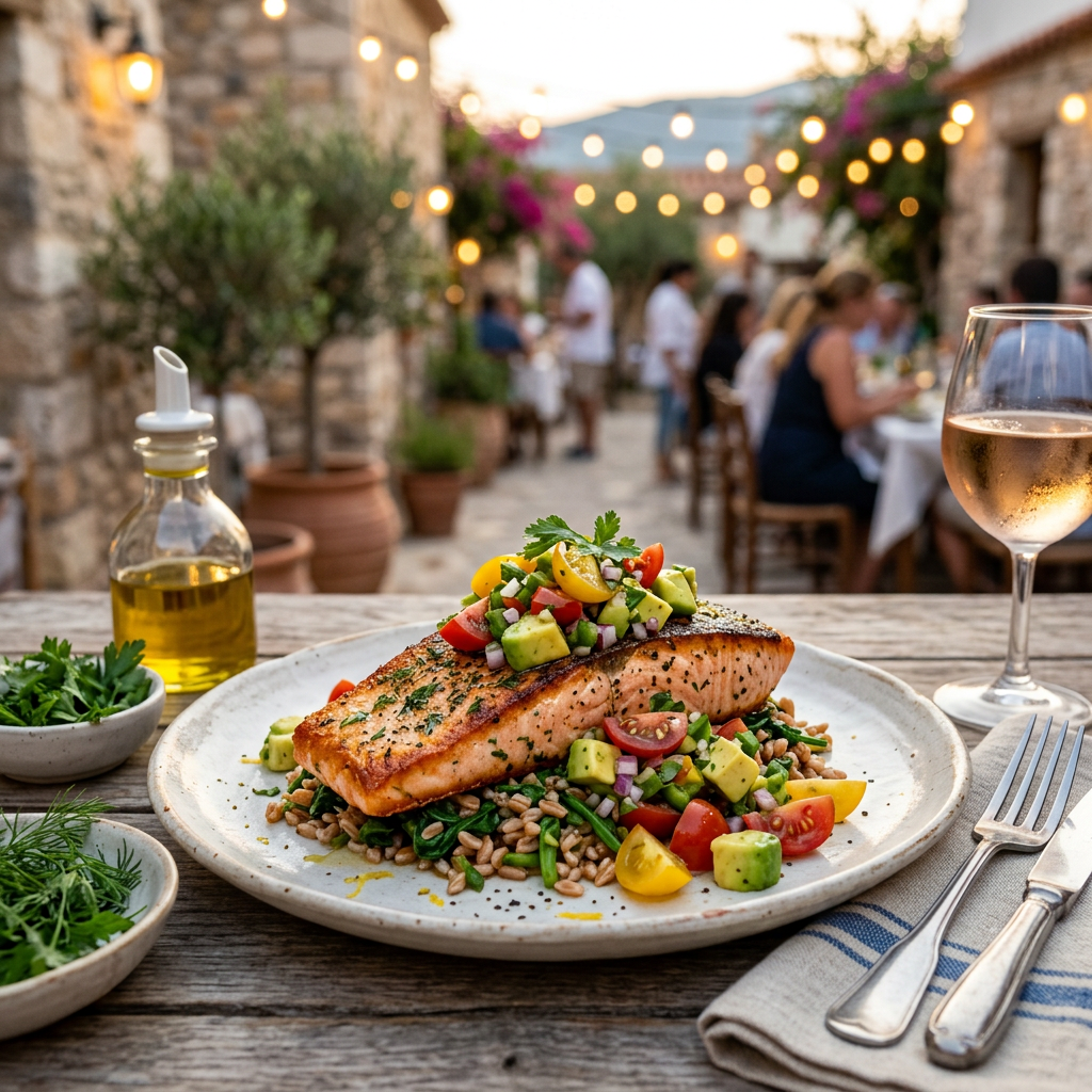 Citrus-Herb Pan-Seared Salmon with Avocado Salsa