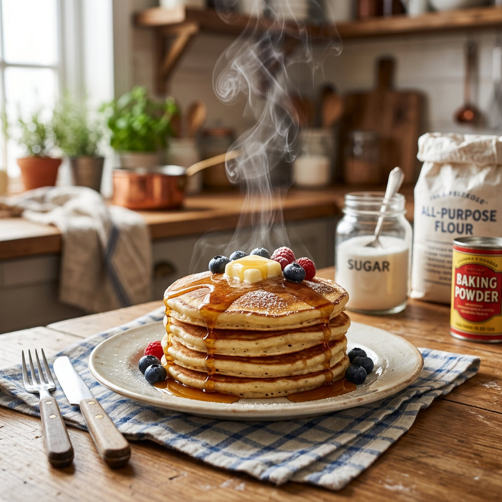 Pancakes with Maple Syrup