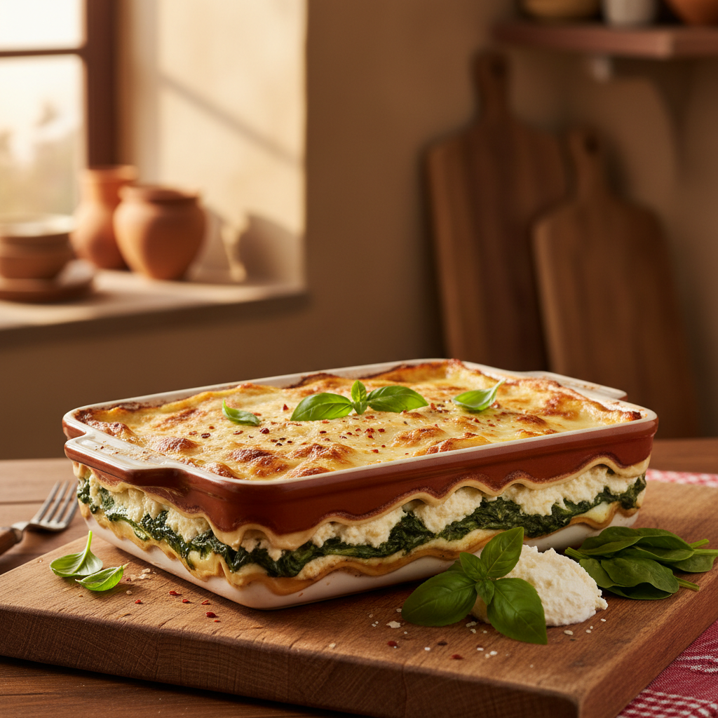 Classic Spinach and Ricotta Lasagna